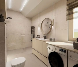 ikerház fürdőszoba terve